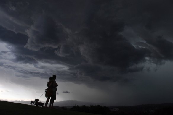 The storm at Mona Vale.