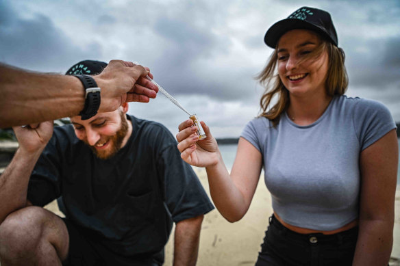 Alex Swanson and Francesco Faustino are two of the AUSMAP volunteers collecting data on plastic pollution in Australian waterways.