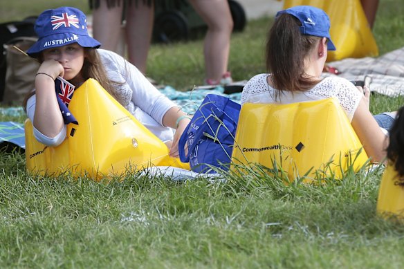  Teleah White, 12, of Moruya waiting for the entertainment to start. 