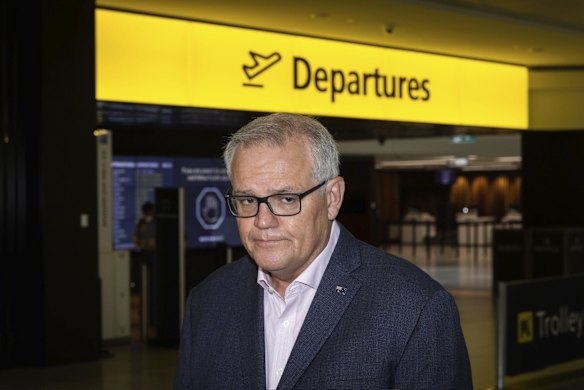 Prime minister Scott Morrison addressed the media at Melbourne Airport.