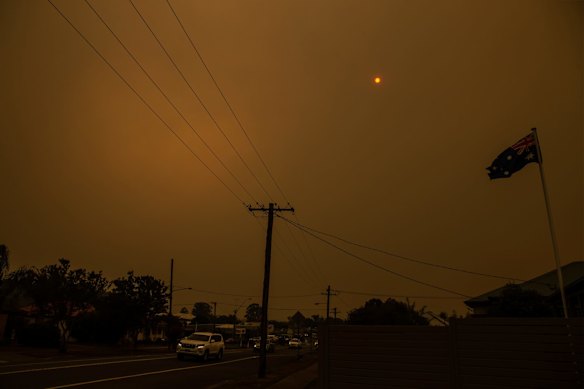 Smoke in Cessnock.