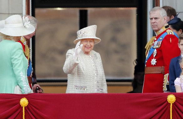 The Queen was in high spirits.