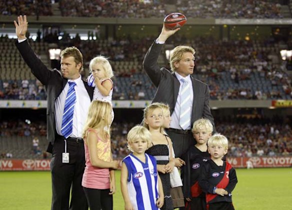 Feted with former North Melbourne great Glenn Archer 24th March 2008.