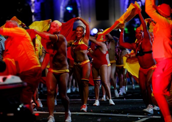 Participants in the 45th Sydney Gay and Lesbian Mardi Gras.