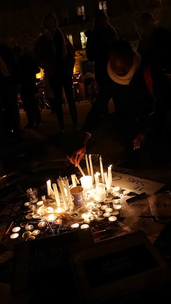 Paris was lit up by candles.