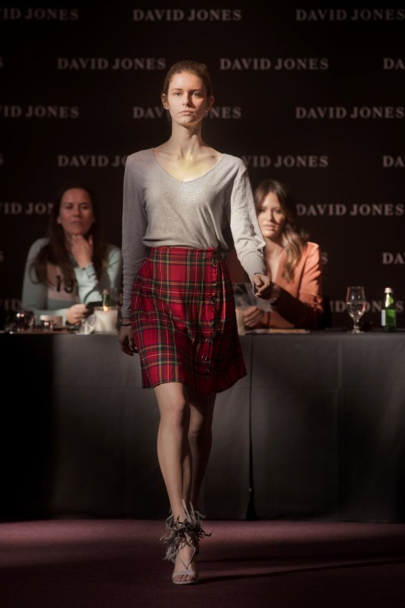 Looking to the future ... models audition for David Jones' spring-summer parade in Melbourne on Friday. The company reported a dip in like-for-like sales for the first time since 2014.