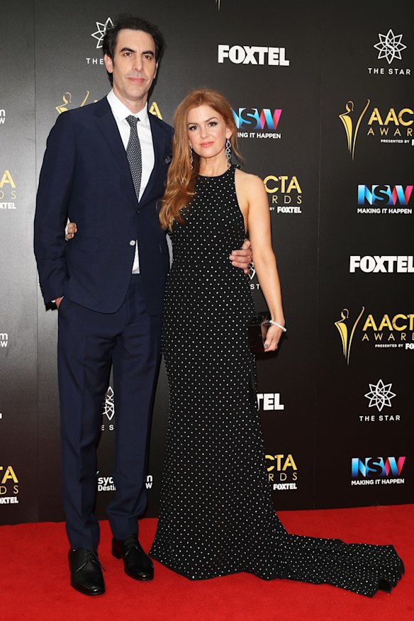 Sacha Baron Cohen and Isla Fisher