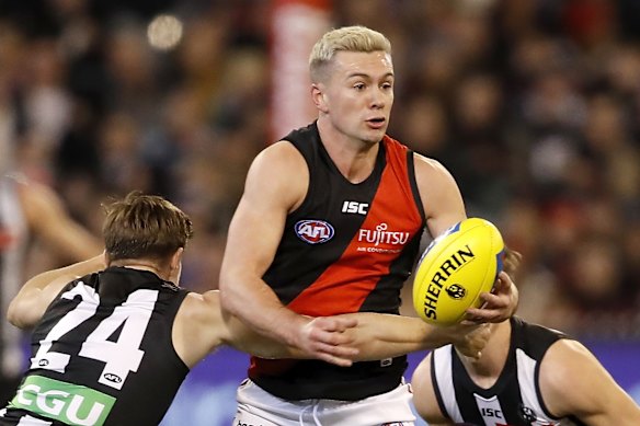 Long gone: Conor McKenna was originally a Bomber, but has made a major impact since returning to Australia and joining the Brisbane Lions.