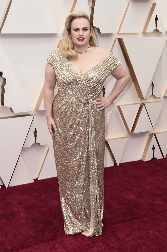 Rebel Wilson arrives at the Oscars.