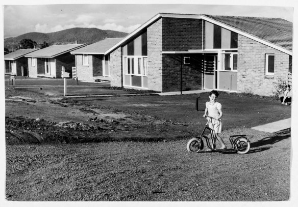 New houses in O’Connor, Canberra, September 8, 1958. Part of the Fairfax photographic archive recently acquired by Canberra Museum and Gallery.