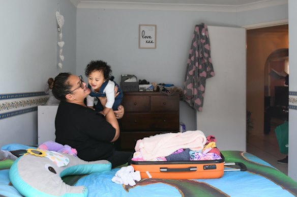 Lisa Te Tai is preparing to fly to New Zealand with her granddaughter Manaia Taalili. New Zealand will allow Australian travellers to enter their country without COVID-19 mandatory hotel quarantine. 