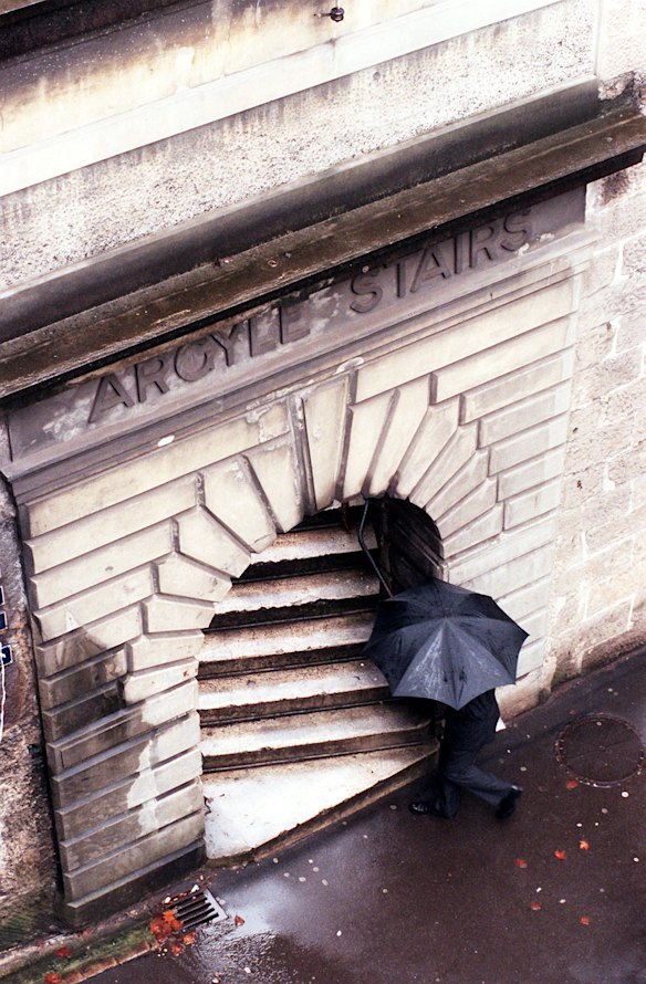 Argyle stairs in 1997.