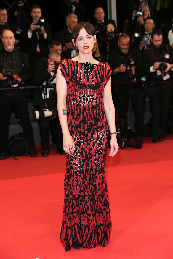 Kristen Stewart in Chanel at the Full Phil screening at the Cannes Film Festival on May 16.