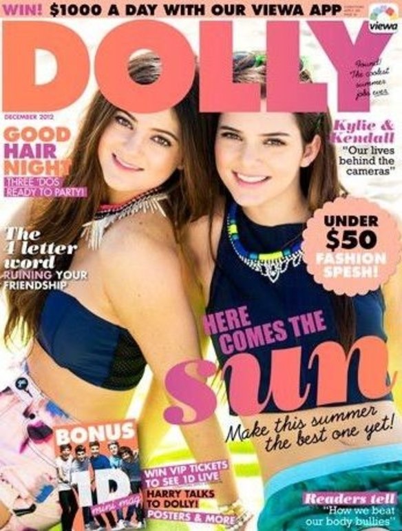 Kendall and Kylie Jenner look very young in December 2012.