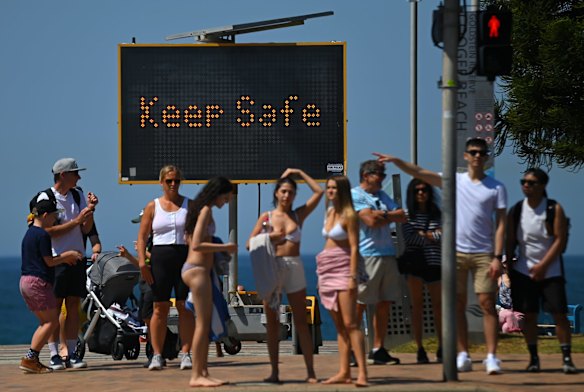 A lot of warning signage is present