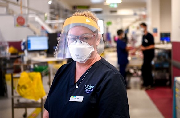ICU nurse Louise Watson.