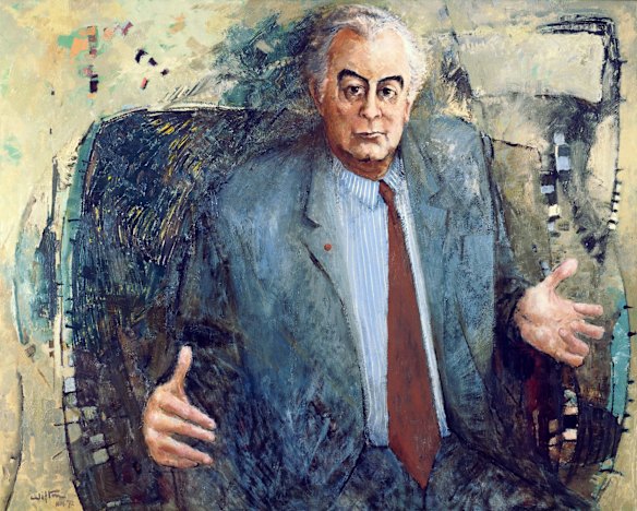 Winnerof the Archibald Prize in 1972 Clifton Pugh for his painting of 'The Hon EG Whitlam'.