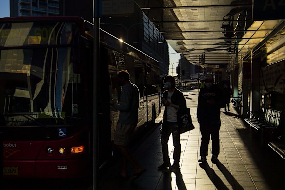 General scenes around Parramatta during Covid-19 lockdown.
