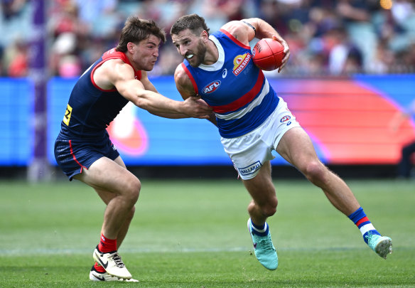 Point to prove: Marcus Bontempelli and his Western Bulldogs have as poor record against Melbourne in recent years.