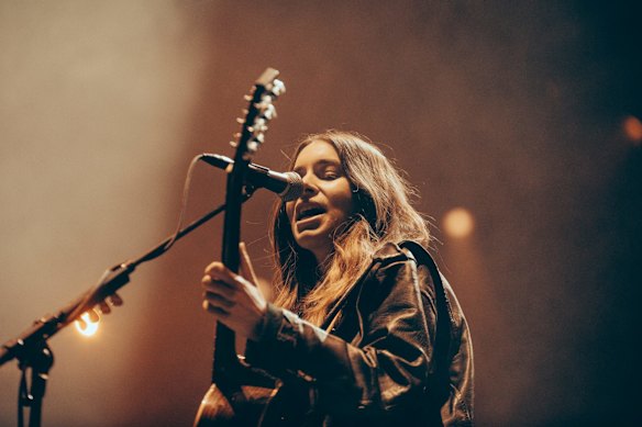 Haim perform on Friday night. 