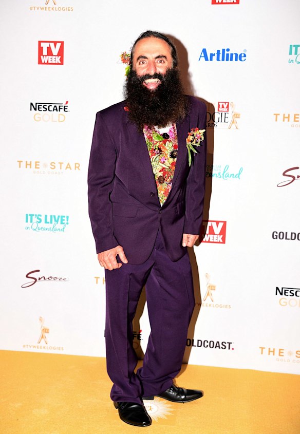 Costa Georgiadis arrives at the 2019 Logie Awards at The Star Casino on the Gold Coast.