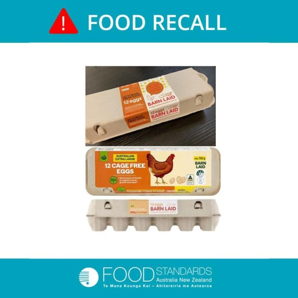 Bridgewater Poultry, based in Victoria, is recalling a range of its products that are sold across the country after a potential salmonella scare.