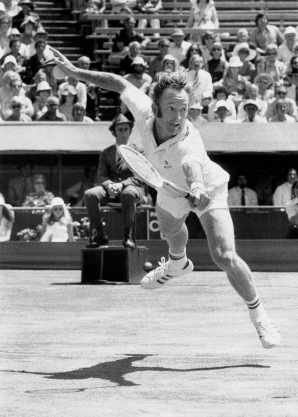 Rod Laver in action in 1973.