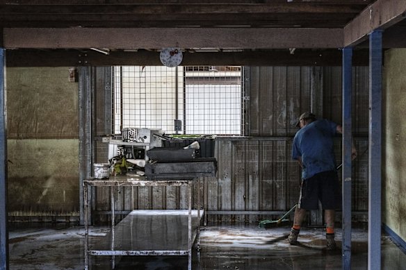 Scenes of devastation in Lismore.