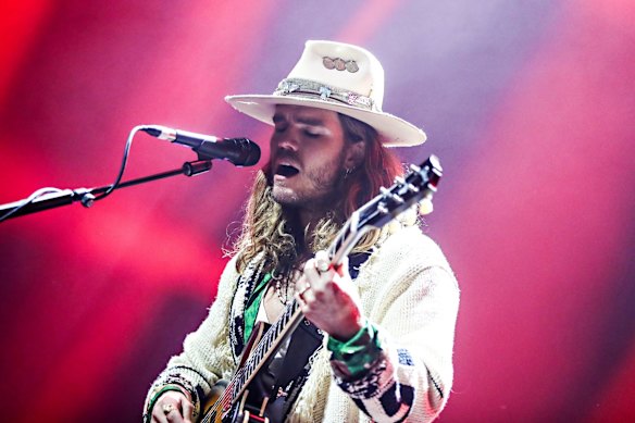 Jökull Júlíusson, lead vocalist and guitarist for Icelandic blues rock band KALEO.