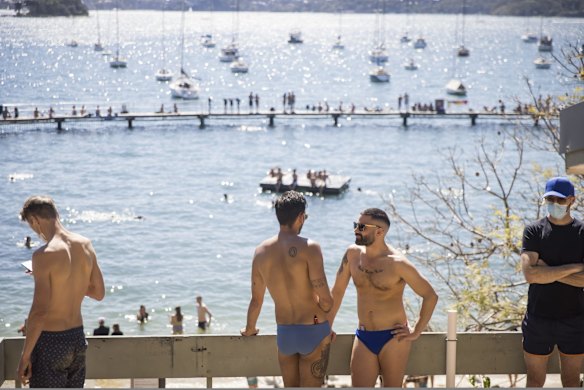 A warm Spring day at Murray Rose Pool (aka Redleaf pool), during Sydney's COVID lockdown.