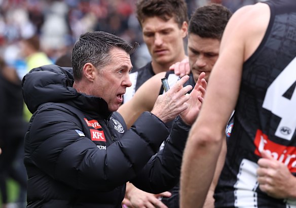 On a roll: Magpies coach Craig McRae.