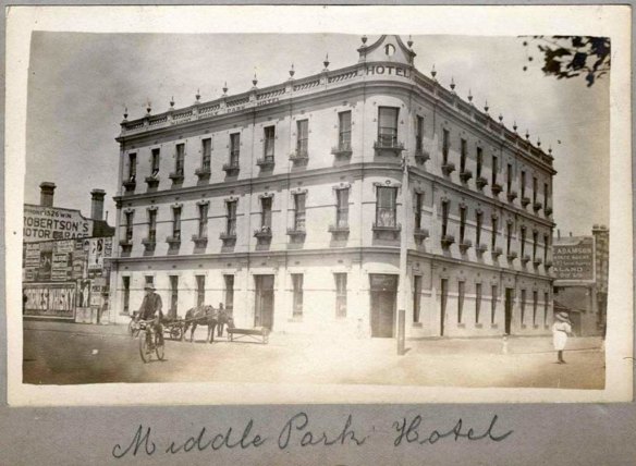Middle Park Hotel, as it appeared when it was constructed.