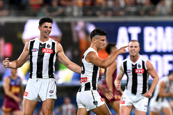 Here I am: Just what Ross Lyon has in store for Nick Daicos, who had 16 disposals alone in the third term against Brisbane, will be an intriguing sub-plot on Sunday.