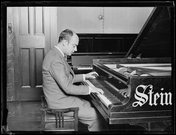 An extensive repertoire: Mischa Levitzki playing in Sydney, on April 10, 1931 