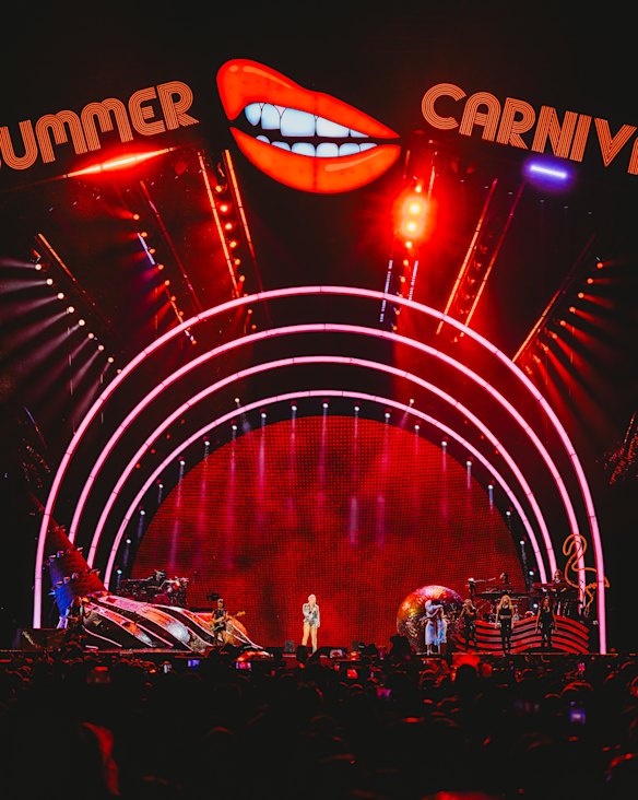 PINK in concert at Allianz Stadium in February.