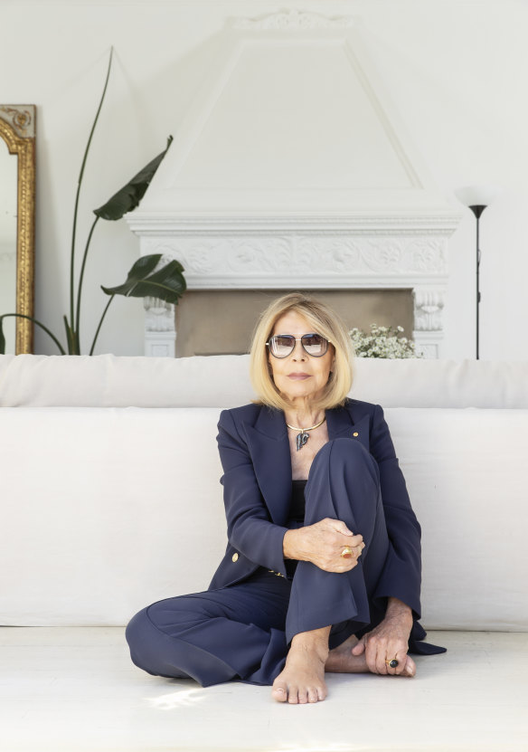 Carla Zampatti photographed at her home in Woollahra. May 11, 2020.