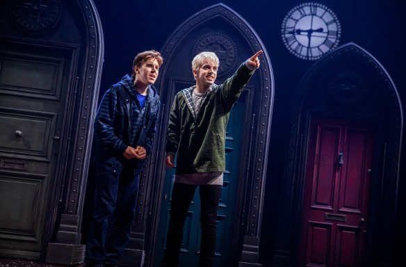 Sean Rees-Wemyss as Albus Potter and William McKenna as Scorpius Malfoy.