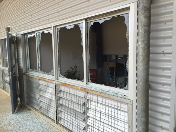 An image from Christmas Island detention centre released by Immigration Minister Peter Dutton's office.