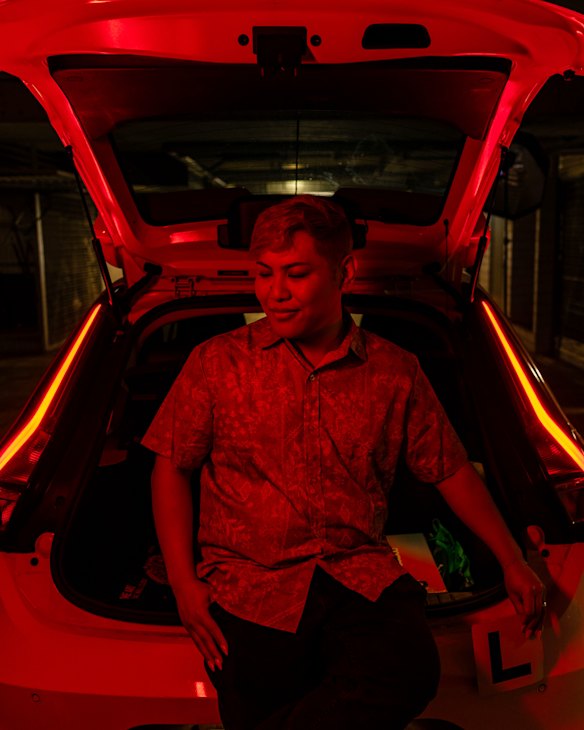 Ken Denis Smith, 36, is learning to drive.