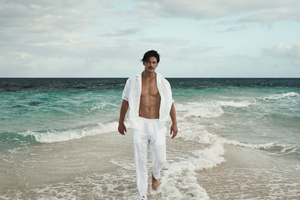 Jarrod wears Hecho “Deshilado” linen shirt and Villebrequin linen trousers from Matches Fashion.