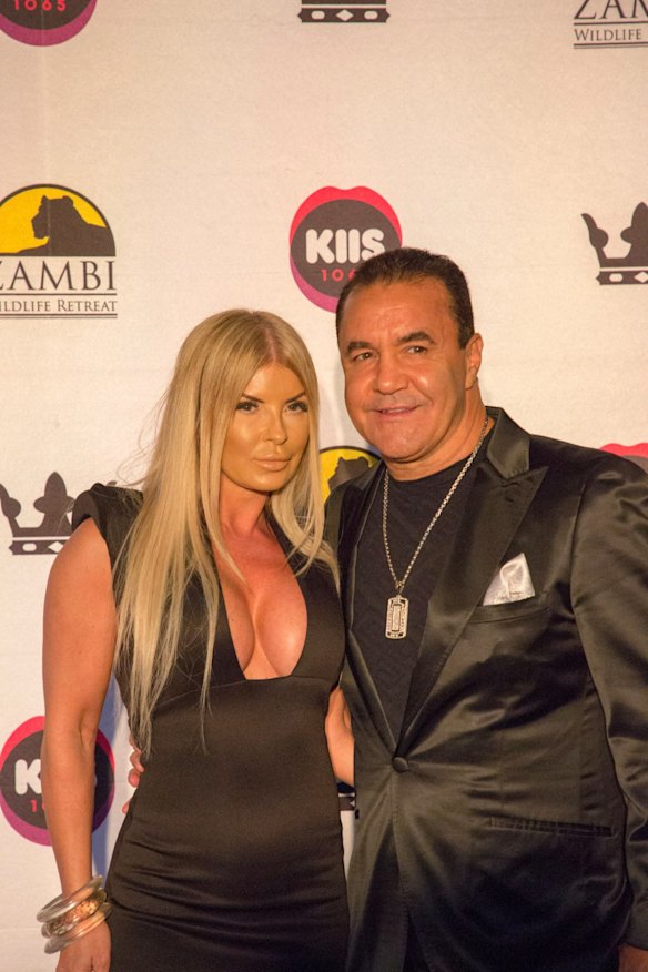 Boxer Jeff Fenech and wife Suzee Fenech at the Zambi Wildlife Retreat charity ball.