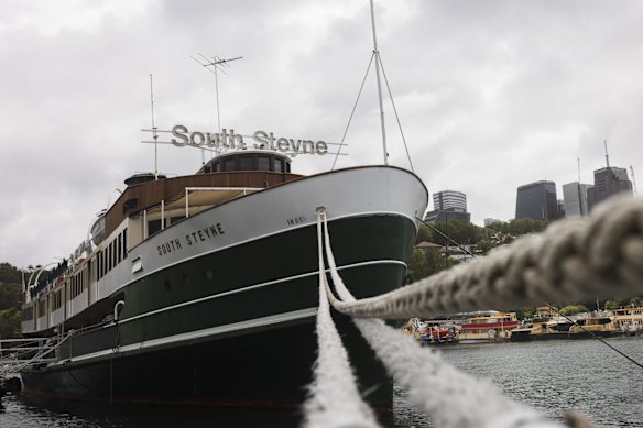 The South Steyne, moored at Berrys Bay, is still struggling to find a permanent home almost six years after it was forced to leave Darling Harbour.