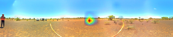 What the highly radioactive capsule would have looked like through the eyes of CORIS360.