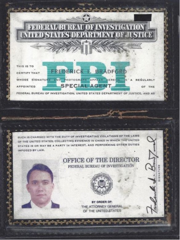 Fred Bradford joined the FBI after leaving Australia, where he studied at the University of Queensland. 