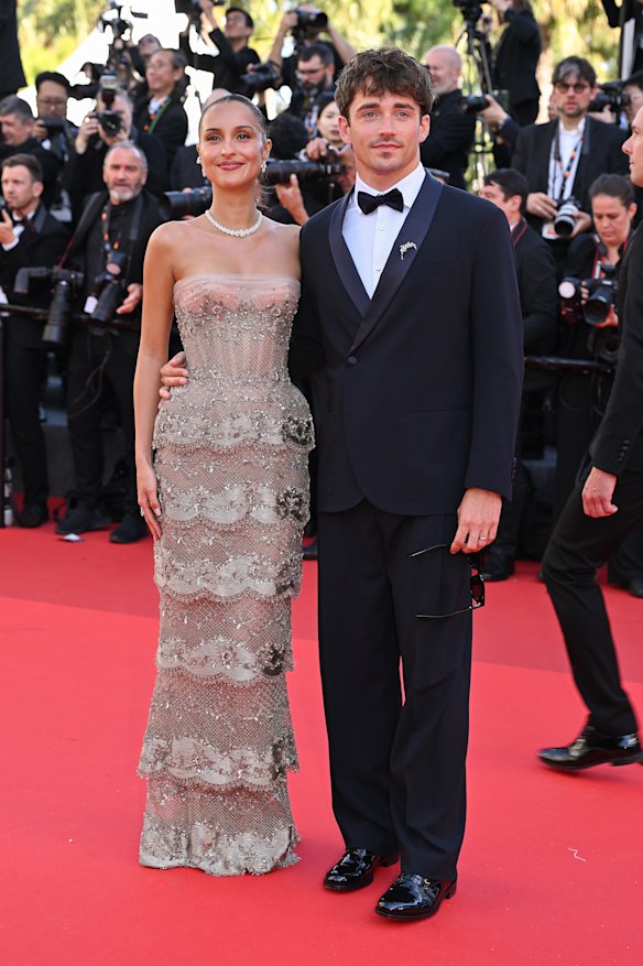 Charles Leclerc and Alexandra Leclerc.