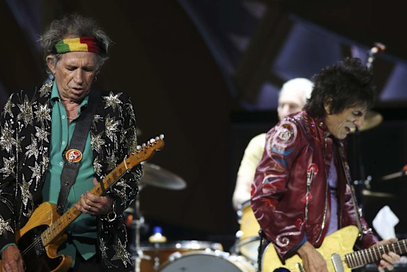 Rolling Stones in concert, at the Rod Laver Arena.