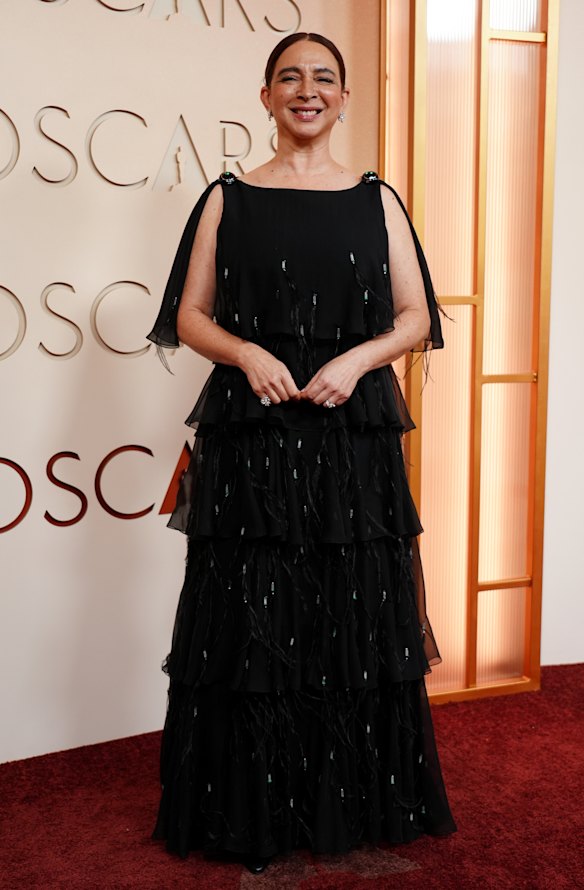 Maya Rudolph attended with her filmmaker partner Paul Thomas Anderson, whose movie One Battle After Another has garnered 13 nominations.