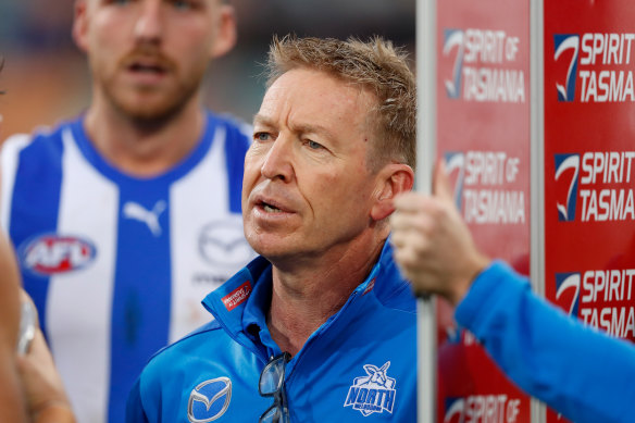 David Noble is a man under pressure at Arden St but a desire for another flag could see Alastair Clarkson overlook his old club should there be a vacancy.