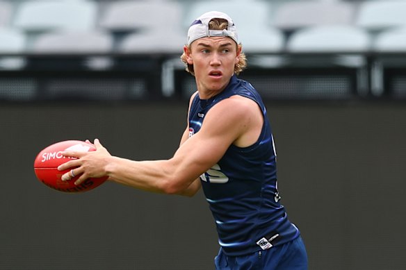 Tanner Bruhn has been used at half-back in the Cats’ pre-season.