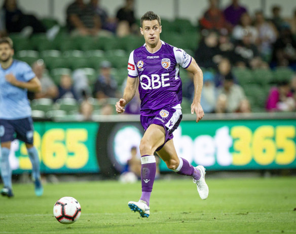 Moving on up: Sydney FC reject Joel Chianese has enjoyed a career-best season with Perth Glory.